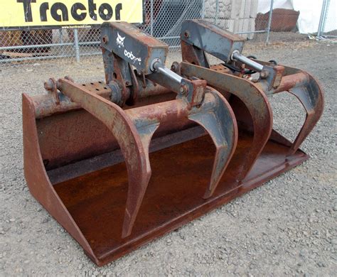 60 width skid steer bucket|skid steer grapple bucket 60.